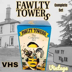 Fawlty Towers: The Complete Collection 4 Tape VHS BBC Video w/ John Cleese!.